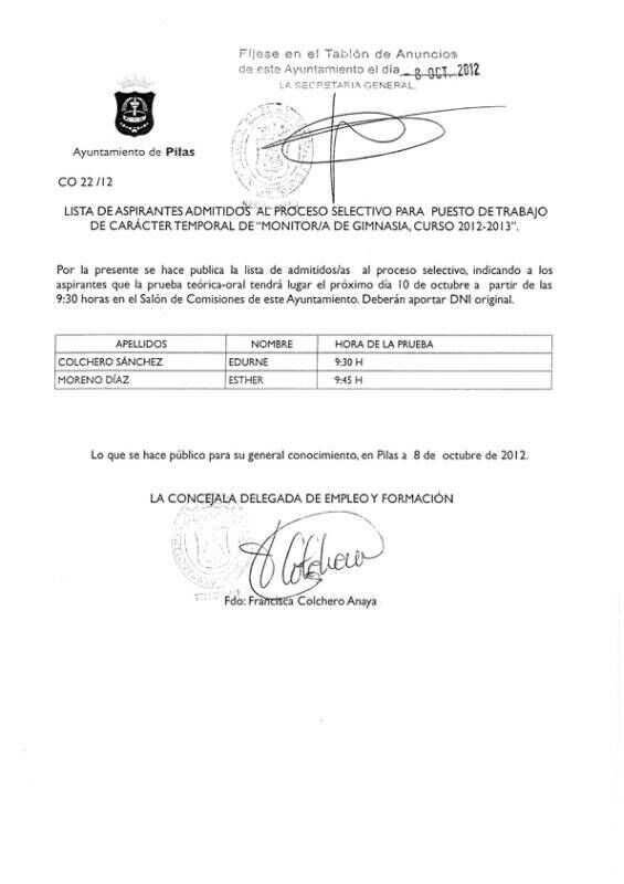 ADIMITOS PROCESOS GIMNASIA