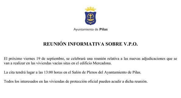 REUNIÓN INFORMATIVA SOBRE VPO spt 2014