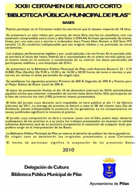 XXIII CERTAMEN DE RELATO CORTO