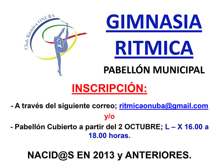 inscripcion GIMNASIA RITMICA pilas web
