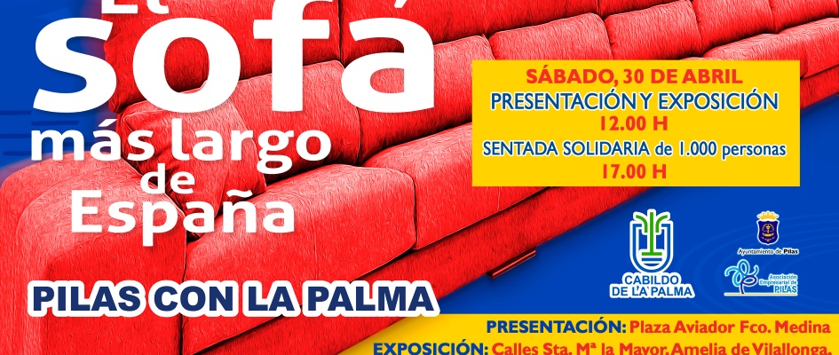 sofa solidario la palma cartel-presentacion oficial-rectangular NUEVO
