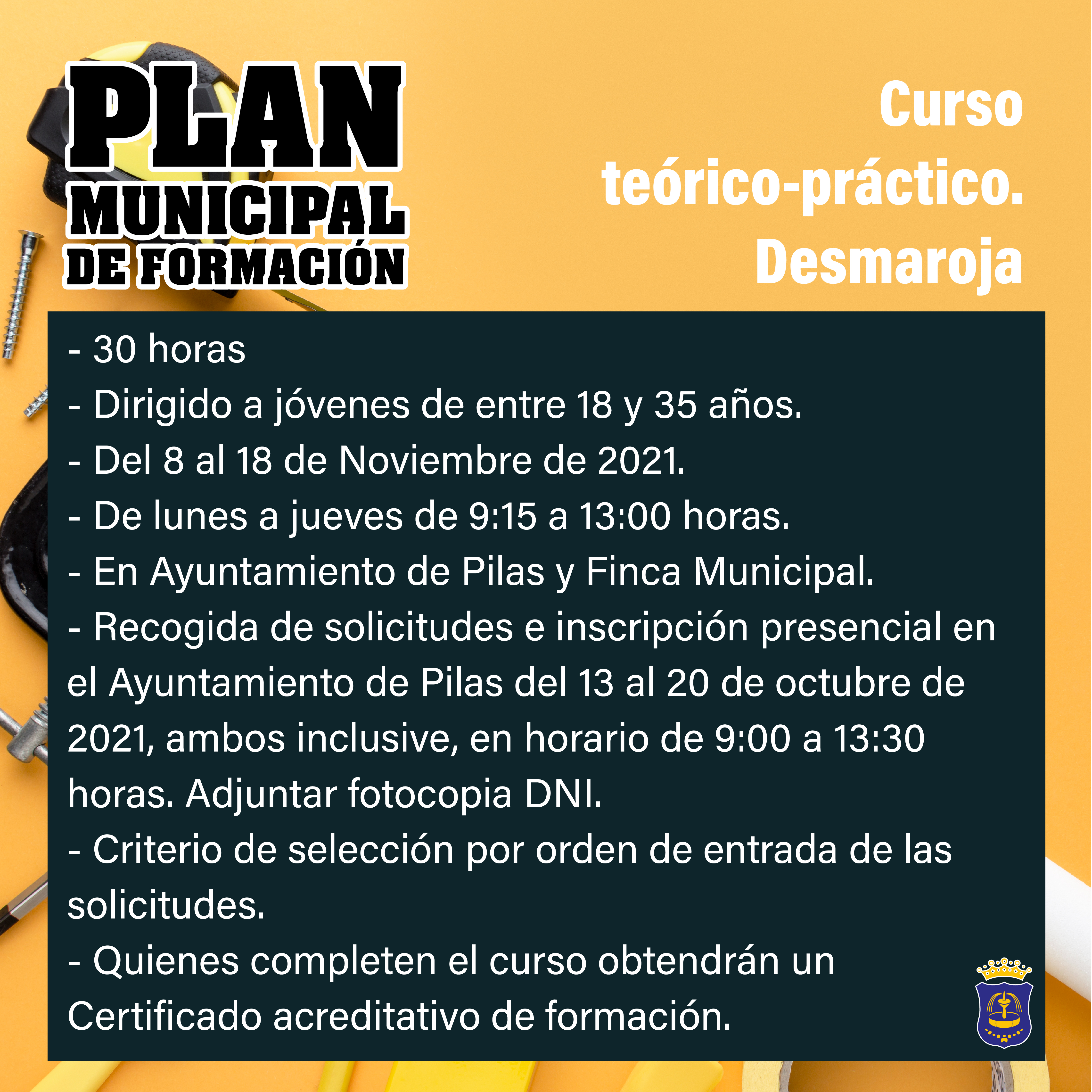 PLAN MUNICIPAL DE FORMACIÓN. DESMAROJA