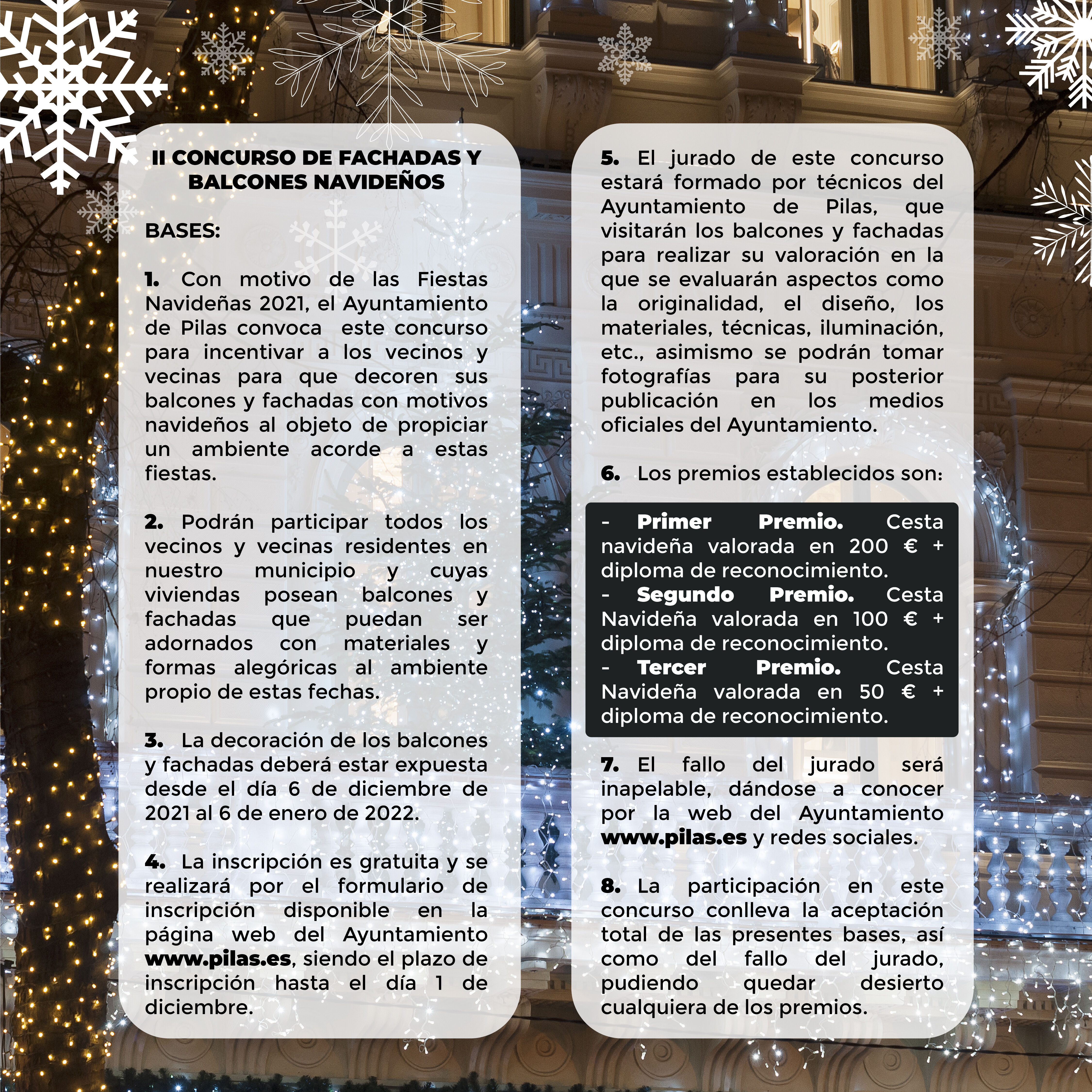 Bases II Concurso de Fachadas y Balcones Navideños