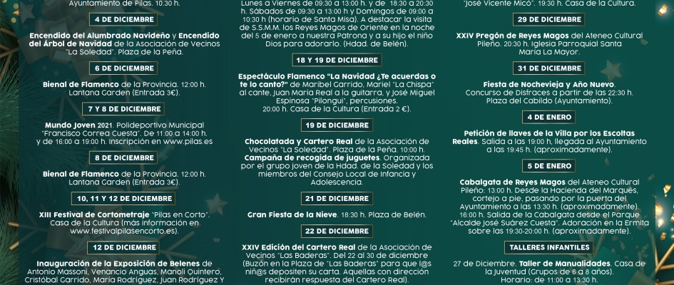 CARTEL PROGRAMACIÓN NAVIDAD 2021