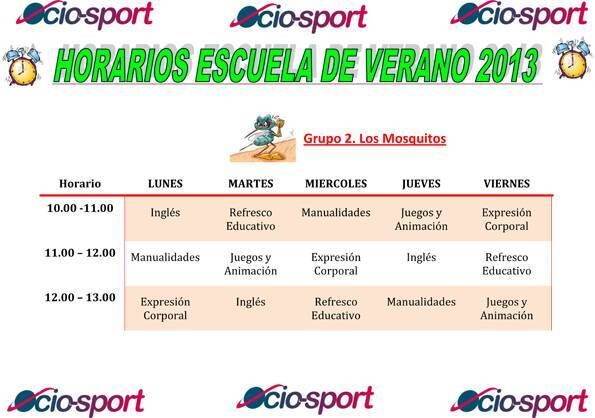 Horarios escuela de verano01