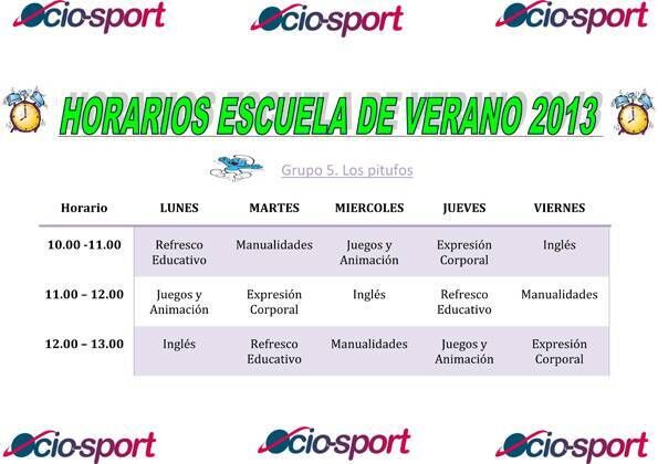 Horarios escuela de verano04