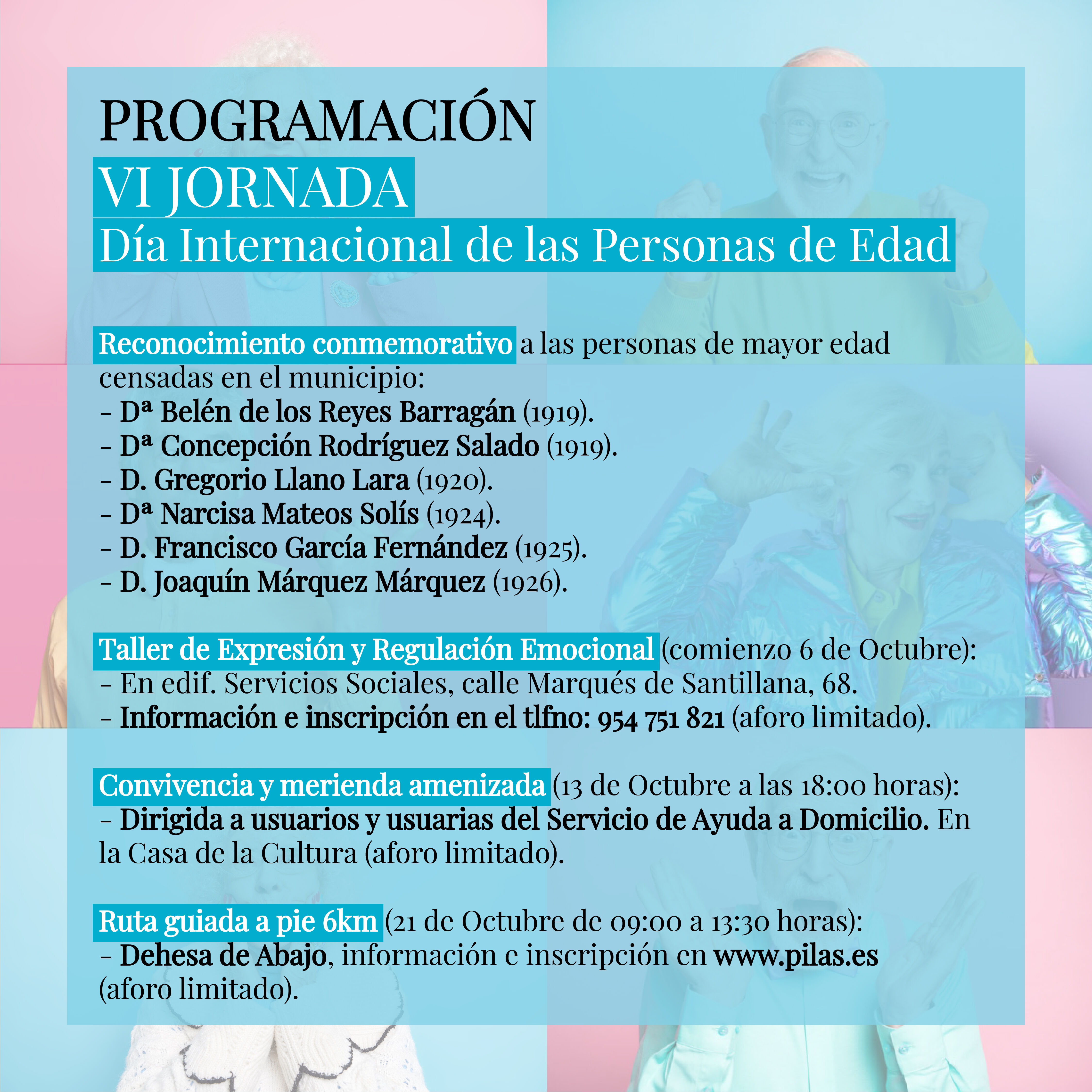 PROGRAMACIÓN DÍA INTERNACIONAL PERSONA EDAD
