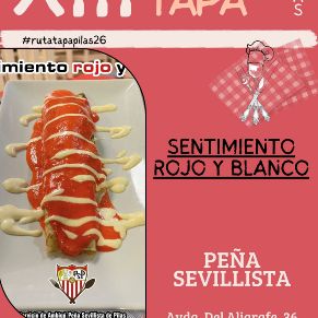 Peña Sevillista.  Sentimiento rojo y blanco