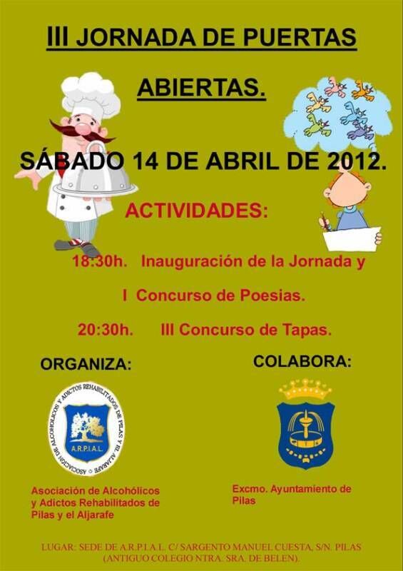 cartel puertas abiertas arpial