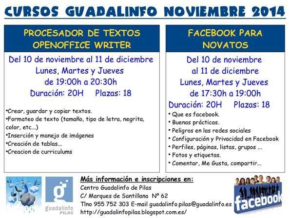 guadalinfo_cursos Noviembre 2014