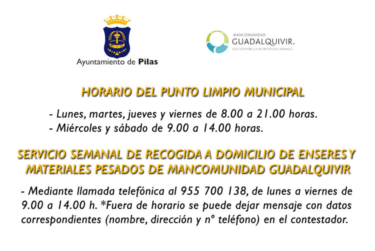 info punto limpio y recogida de enseres web