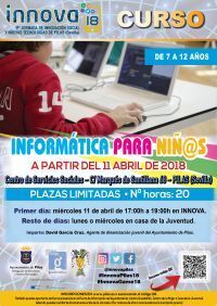 Inscripciones curso INFORMÁTICA PARA NIÑ@S DE 7 A 12 AÑOS