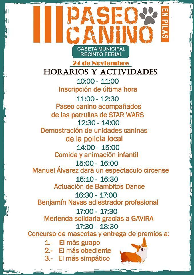 paseo canino 2019 programa